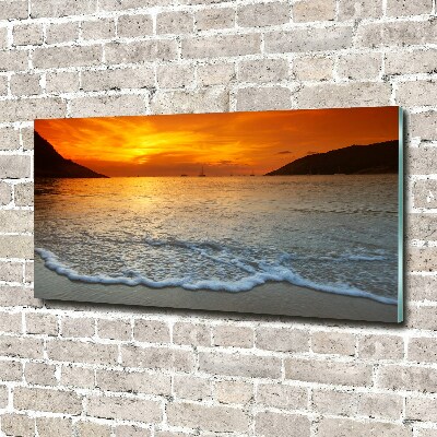 Foto auf Acryl Sonnenuntergang am Meer