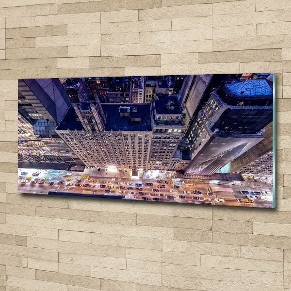 Bild auf Acrylglas New York bei Nacht