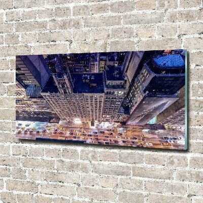 Bild auf Acrylglas New York bei Nacht