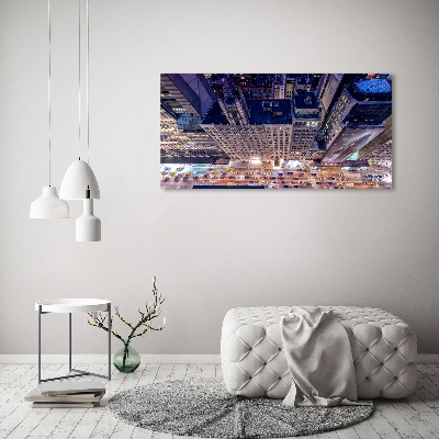 Bild auf Acrylglas New York bei Nacht