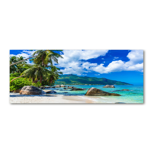 Acrylglas-Druck Strand der Seychellen