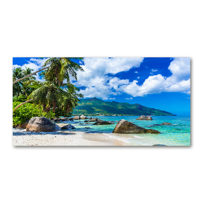 Acrylglas-Druck Strand der Seychellen