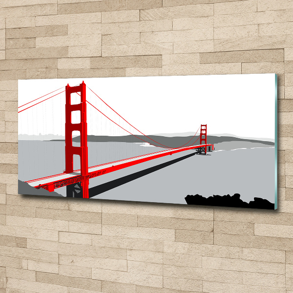 Acrylbild Fotodruck San Francisco Brücke