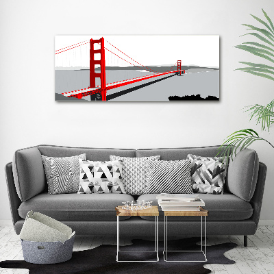 Acrylbild Fotodruck San Francisco Brücke