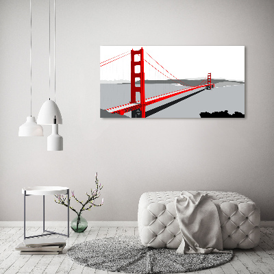 Acrylbild Fotodruck San Francisco Brücke