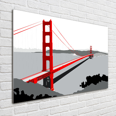 Acrylbild Fotodruck San Francisco Brücke