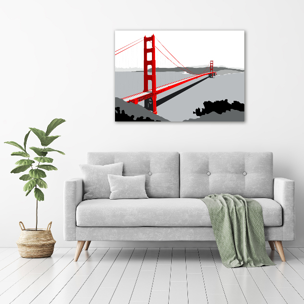 Acrylbild Fotodruck San Francisco Brücke