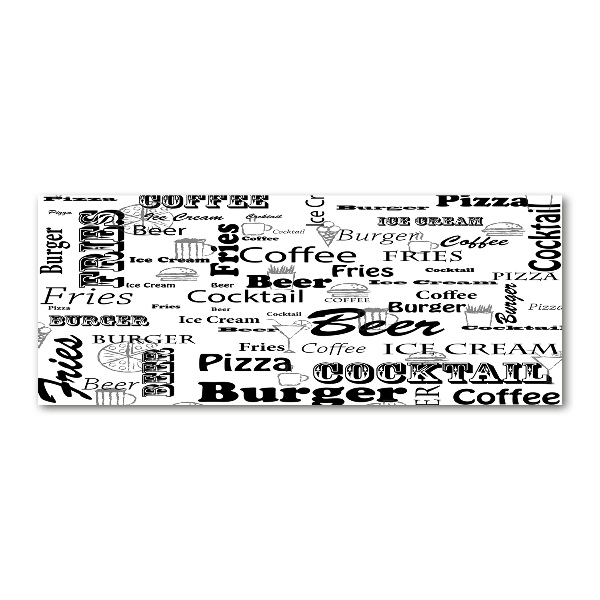 Foto auf Acryl Speisekarte