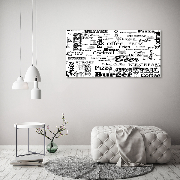 Foto auf Acryl Speisekarte