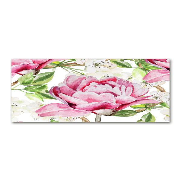 Bild auf Acrylglas Pfingstrosen