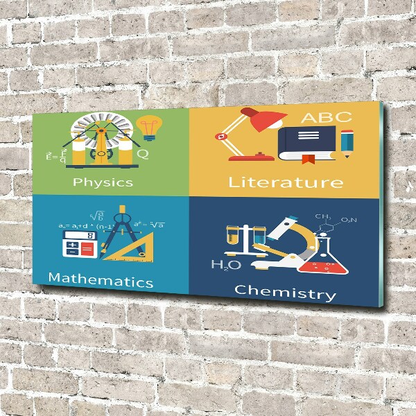 Bild auf Acrylglas Schulfächer