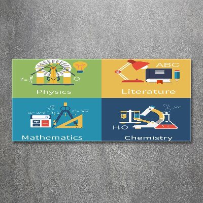 Bild auf Acrylglas Schulfächer