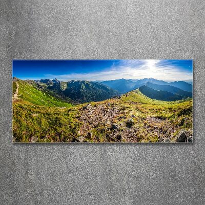 Acrylbild Fotodruck Bergpanorama