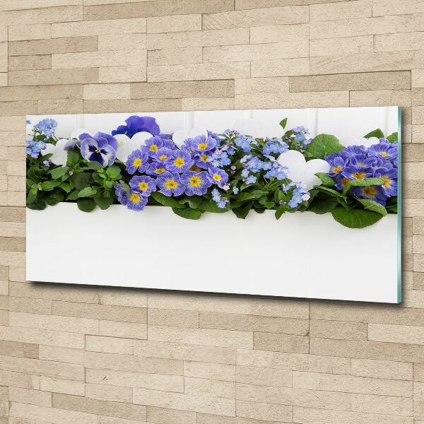 Bild auf Acrylglas Blaue Blumen