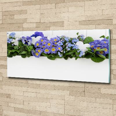 Bild auf Acrylglas Blaue Blumen