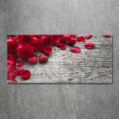 Acrylbild Fotodruck Rote Rosen