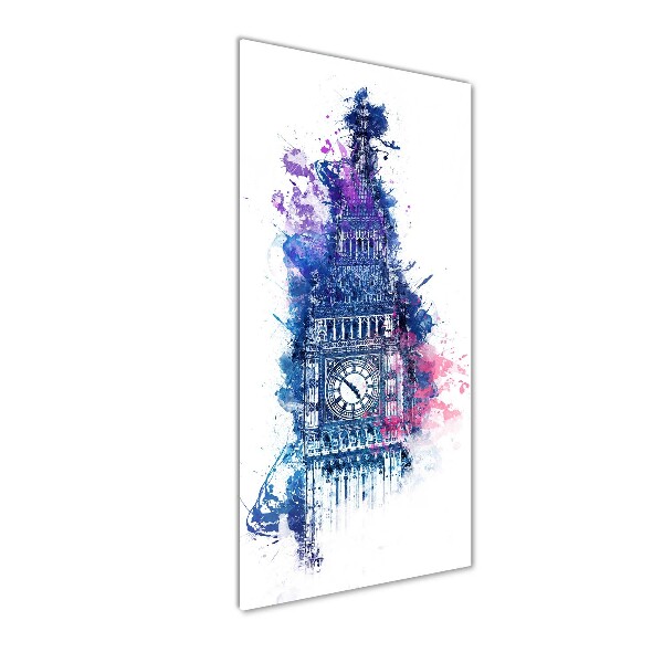 Bild auf Acrylglas vertikal Farbenfroher Big Ben