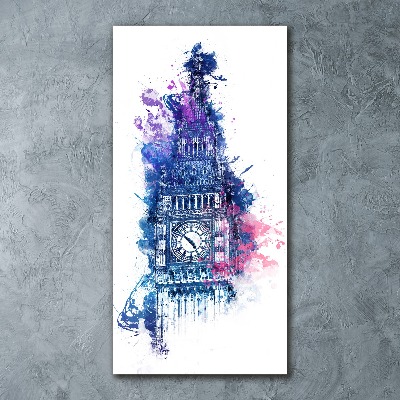 Bild auf Acrylglas vertikal Farbenfroher Big Ben