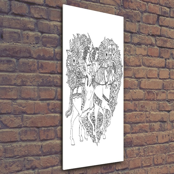 Plexiglasbilder vertikal Frau und Mann