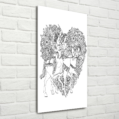 Plexiglasbilder vertikal Frau und Mann