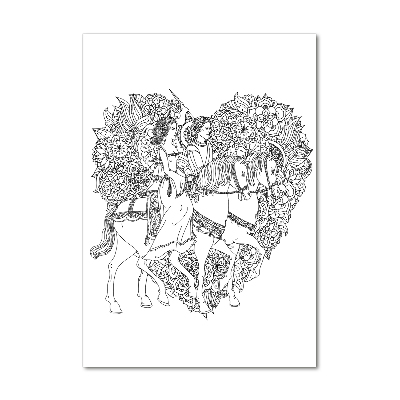 Plexiglasbilder vertikal Frau und Mann