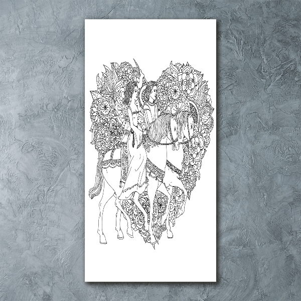 Plexiglasbilder vertikal Frau und Mann