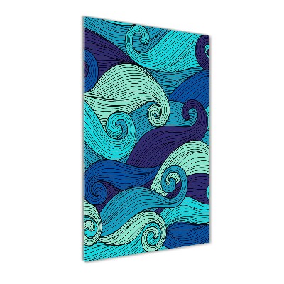 Plexiglasbilder vertikal Abstrakte Wellen