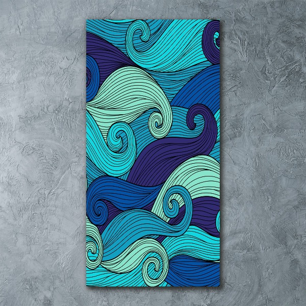 Plexiglasbilder vertikal Abstrakte Wellen