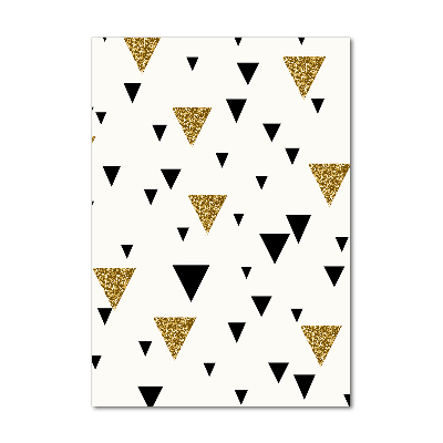 Modernes Acrylbild vertikal Dreieckshintergrund