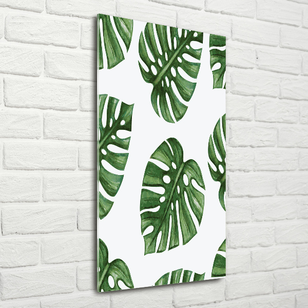 Acrylbild vertikal Monstera