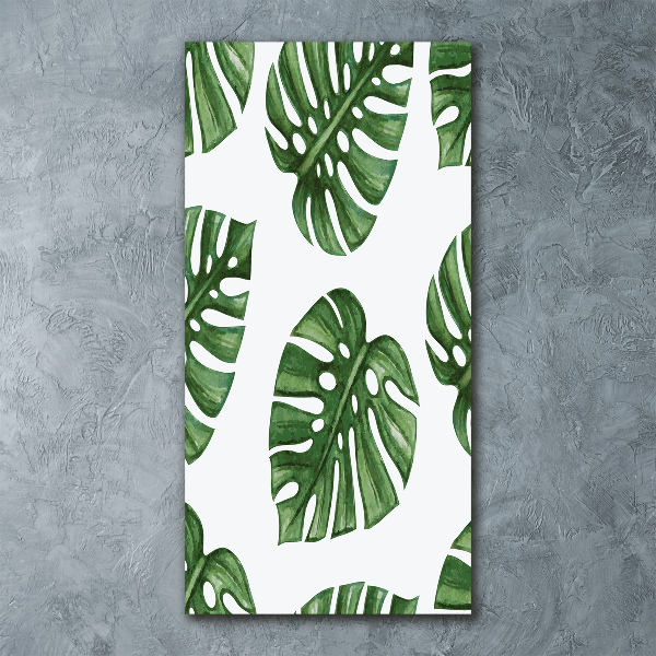 Acrylbild vertikal Monstera