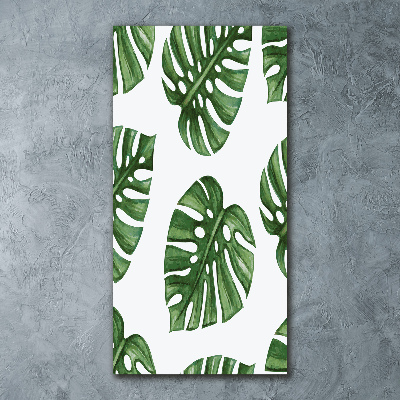 Acrylbild vertikal Monstera