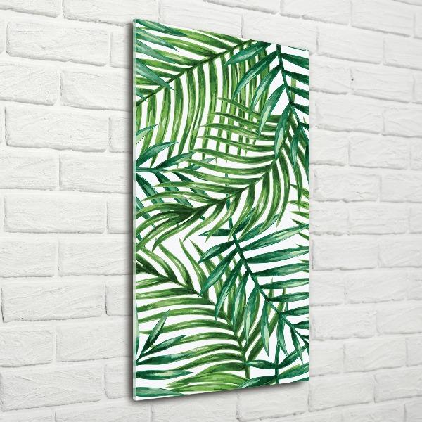 Bild auf Acrylglas vertikal Palmenblätter
