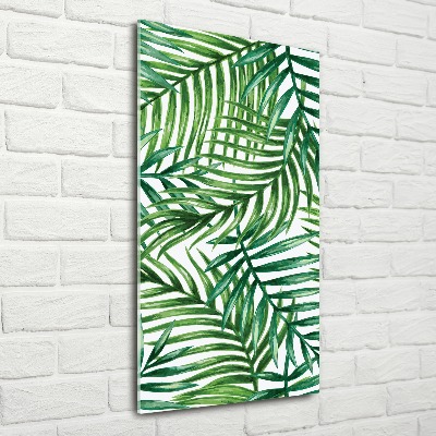 Bild auf Acrylglas vertikal Palmenblätter