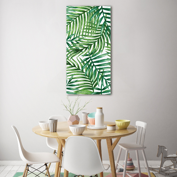 Bild auf Acrylglas vertikal Palmenblätter