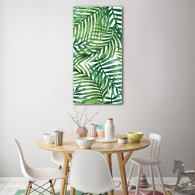 Bild auf Acrylglas vertikal Palmenblätter