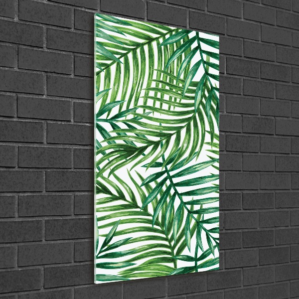 Bild auf Acrylglas vertikal Palmenblätter