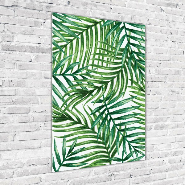 Bild auf Acrylglas vertikal Palmenblätter
