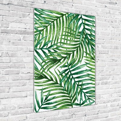 Bild auf Acrylglas vertikal Palmenblätter