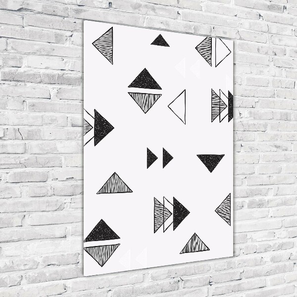 Bild auf Acrylglas vertikal Dreieckshintergrund