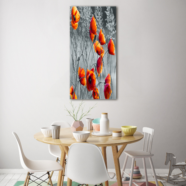 Bild auf Acrylglas vertikal Wildmohn