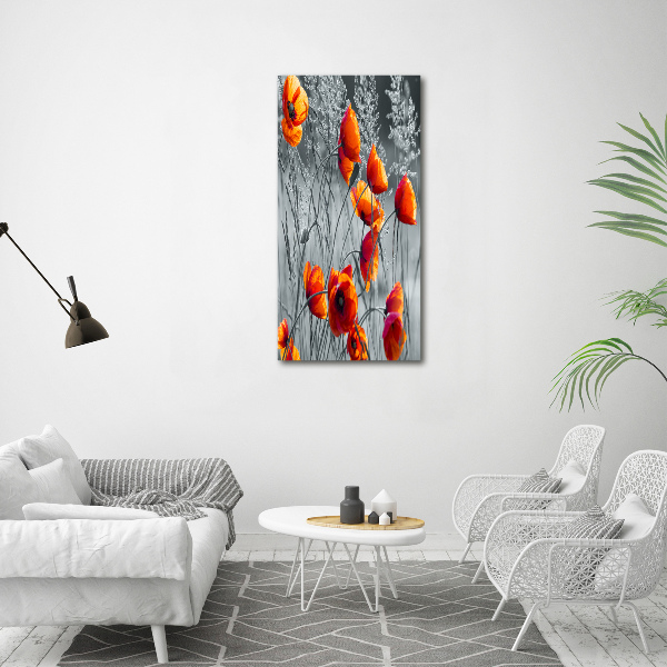 Bild auf Acrylglas vertikal Wildmohn