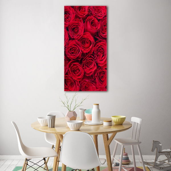 Bild auf Acrylglas vertikal Rote Rose