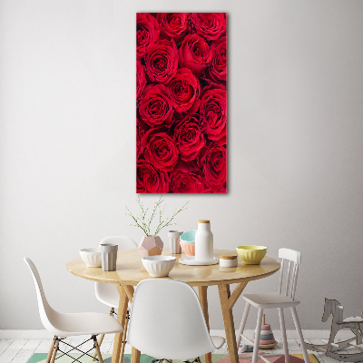 Bild auf Acrylglas vertikal Rote Rose