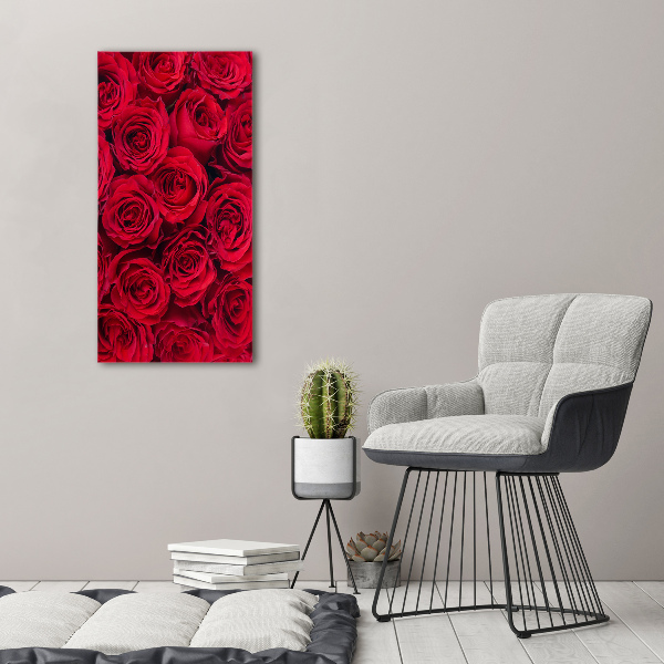 Bild auf Acrylglas vertikal Rote Rose