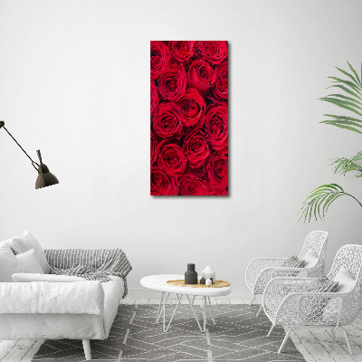 Bild auf Acrylglas vertikal Rote Rose