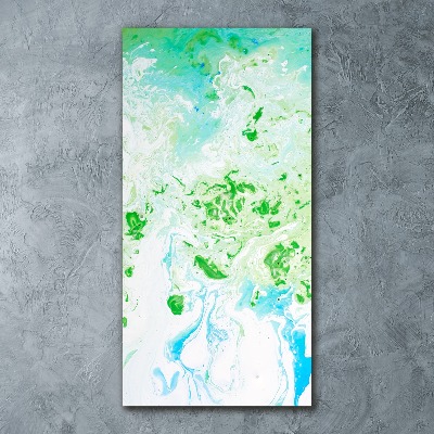 Modernes Acrylbild vertikal Abstraktion des Flecks