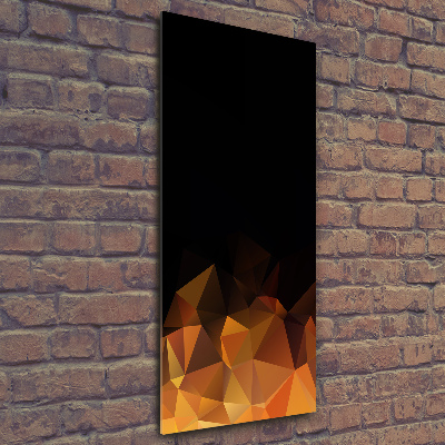 Acrylbild vertikal Abstrakte Dreiecke