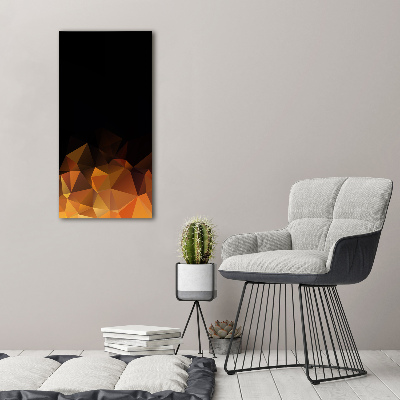 Acrylbild vertikal Abstrakte Dreiecke