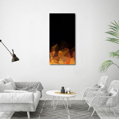 Acrylbild vertikal Abstrakte Dreiecke